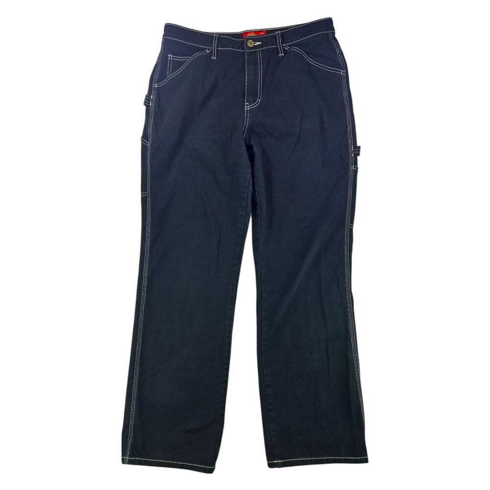 Dickies | Black with White Stitching Carpenter Pants | Size 11/30